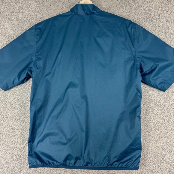 Pinehurst Golf Jacket Mens Large Blue Adidas Climastorm 1/4 Zip Windbreaker - Picture 7 of 12